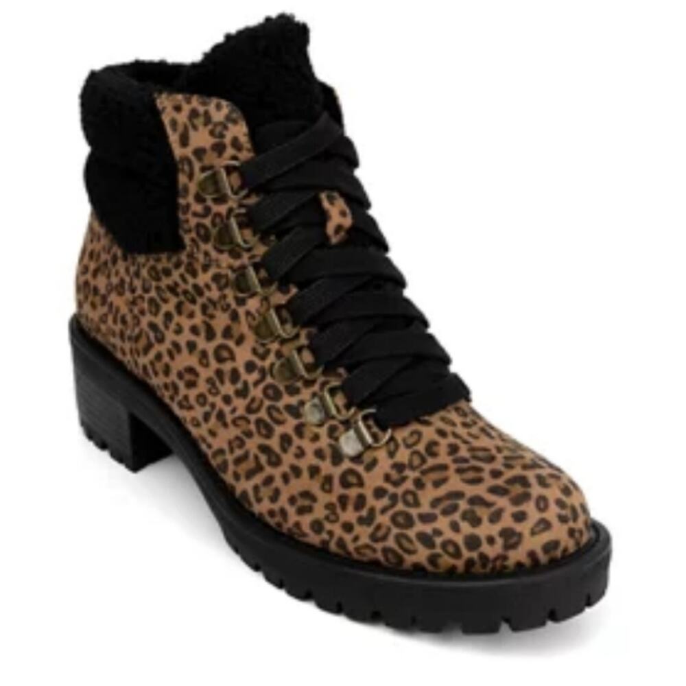 TRUE CRAFT NWT WOMENS MINTY LEOPARD HIKING BOOTS